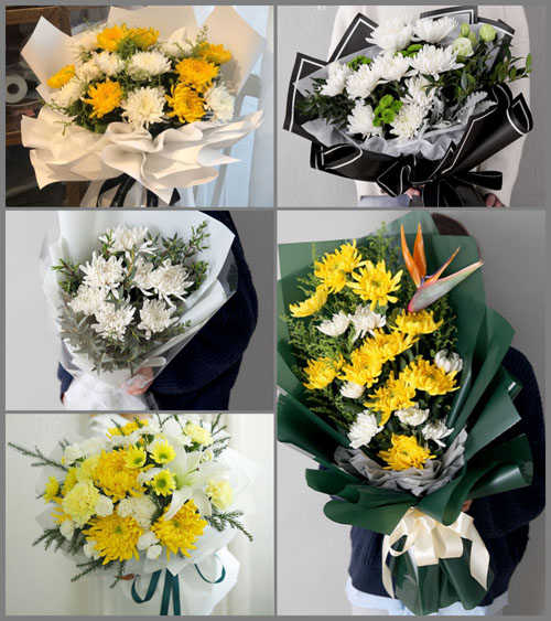 云南昆明禄劝县则黑乡白事花束代送